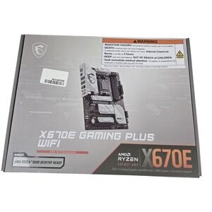 MSI X670E GAMING PLUS WIFI AM5 AMD Ryzen 9000 PCle Ready DDR5 Motherboard BNIB